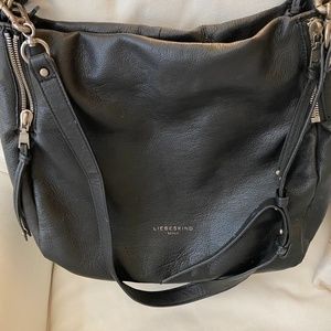 liebeskind black hobo bag